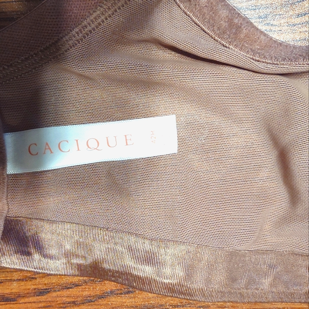 EUC Cacique 42H lightly lined underwire bra in dark beige